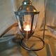 Lantern table candlestick or hanging wrought iron inside exterior 32 cm