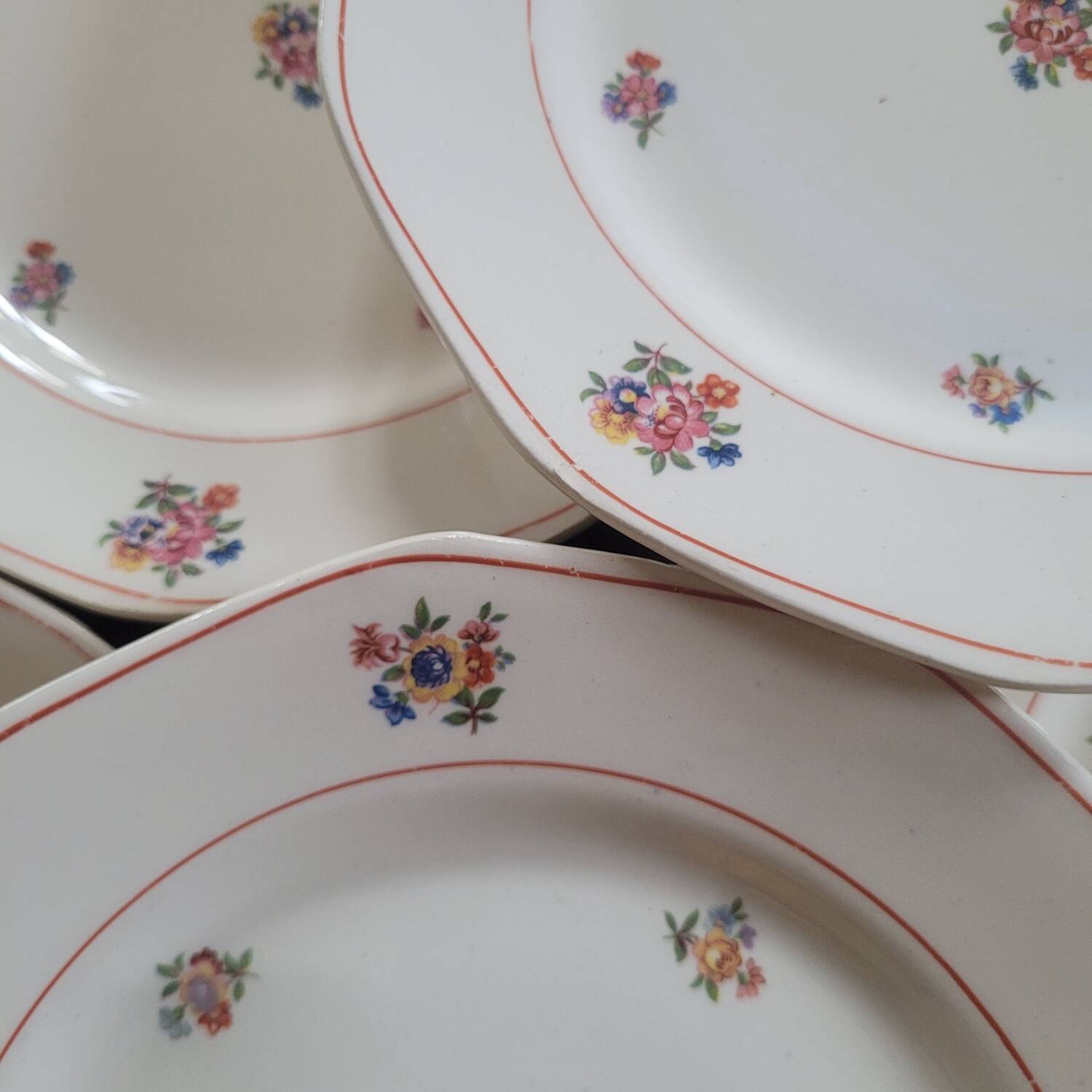 6 dessert plates Moulin des Loup