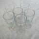 Set of 6 cut crystal glasses