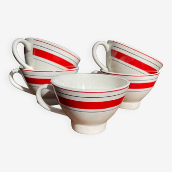 5 tasses, bolées Breizh vintage