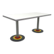 Dining table "Kroma" by Antonia Astori for Driade, 1980