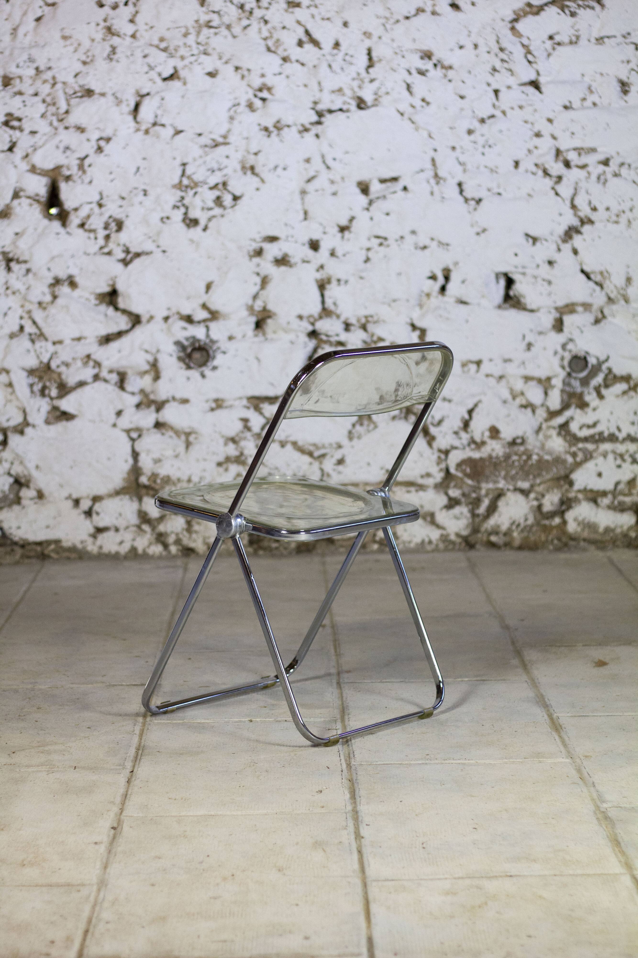 Folded chair by Giancarlo Piretti for Anonima Castelli, 1970