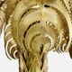 Christian Techoueyres brass palm lamp for Maison Jansen 1970s
