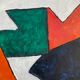 Tableau peinture composition abstraite géométrique, Poliakoff 1969