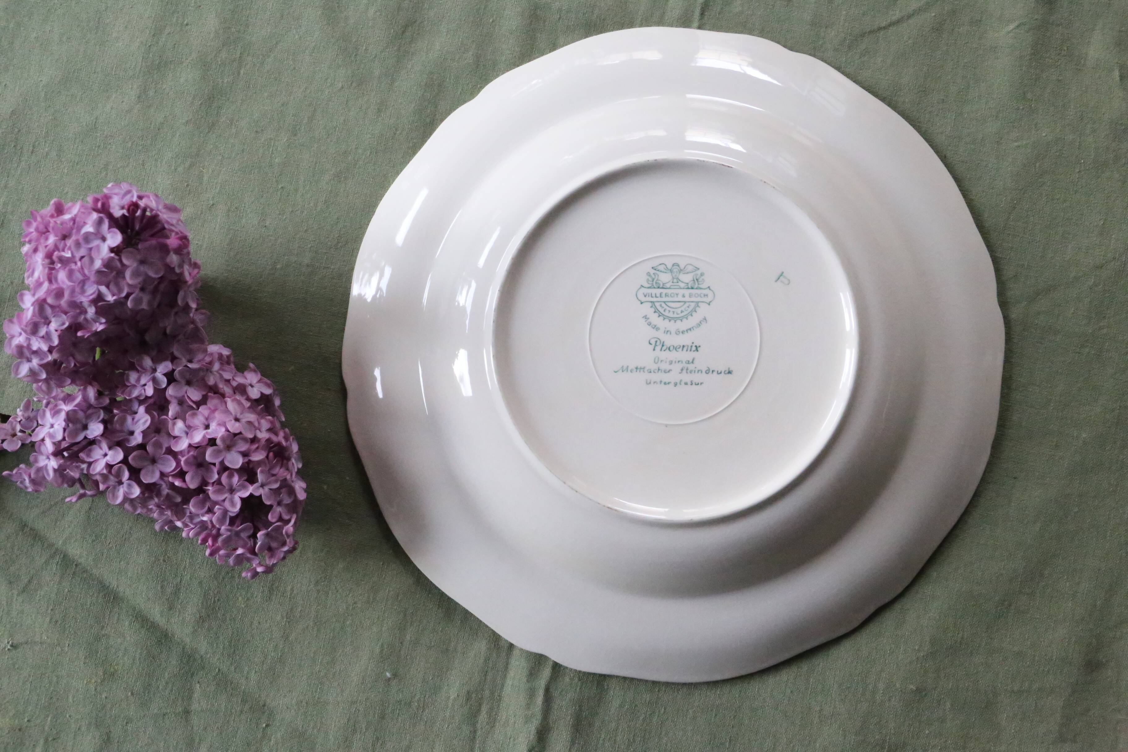 Soup plate, Phoenix service, Villeroy and Boch, vintage