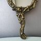 Hand mirror in brass art deco 30 years France