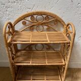 Rattan shelf