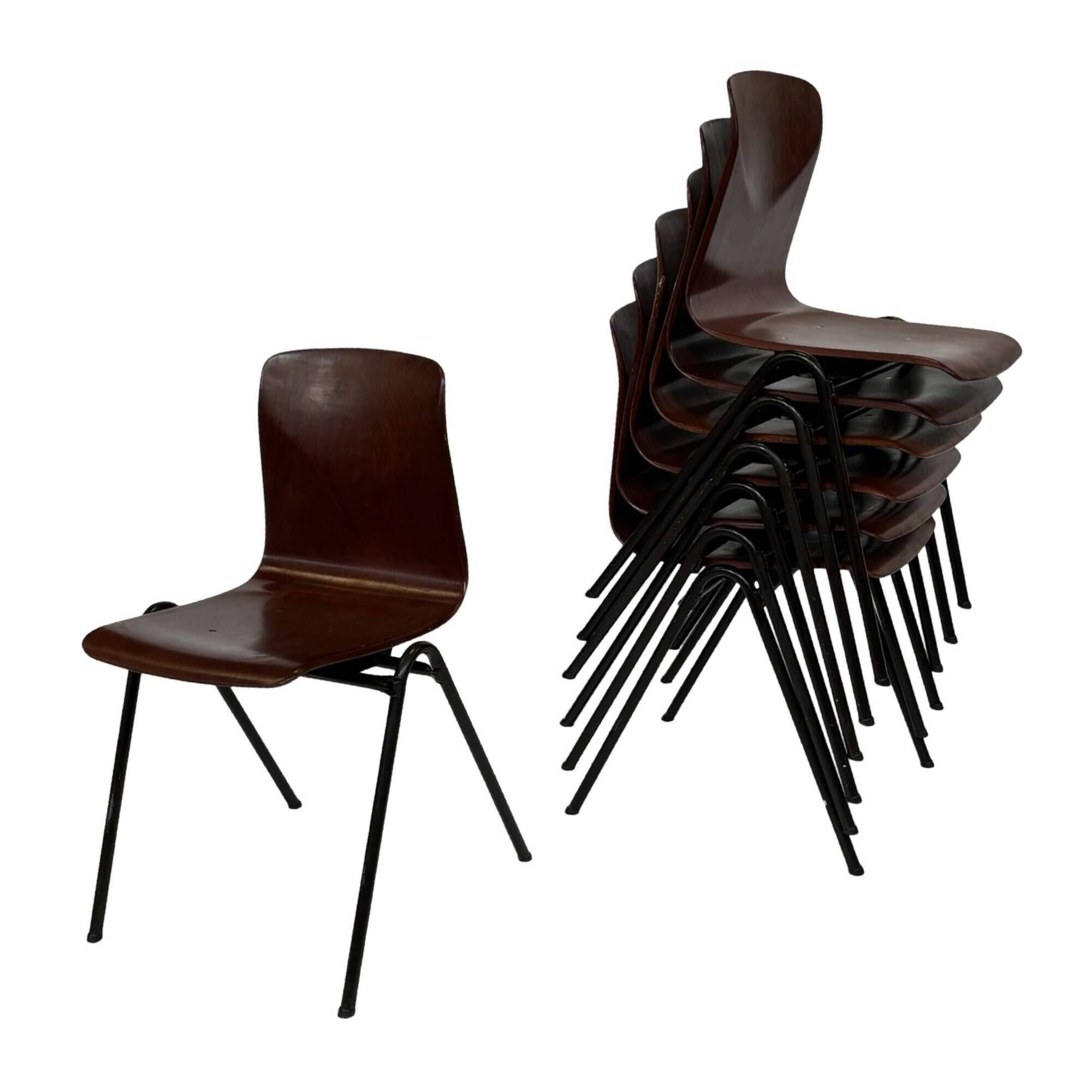 Vintage Chair Galvanitas S25, 1960's Design Holland School chair