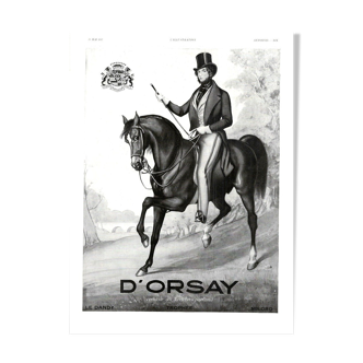 Vintage poster 30s D'Orsay perfume