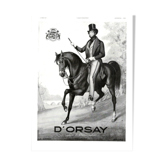 Affiche vintage années 30 D'Orsay parfum