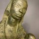 Paul baeke ' maternité ' femme & enfant, sculpture moderniste de style art