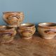 Soup bowls in Puisaye pyrite stoneware by Jean-Pierre Prud'homme