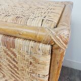 Low rattan buffet