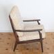 Fauteuil relax vintage en bois de style scandinave, 1950