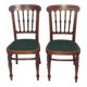 Paire de chaises en bois courbé 1900