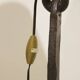 Wrought iron floor lamp attributed to Léopold Gest.