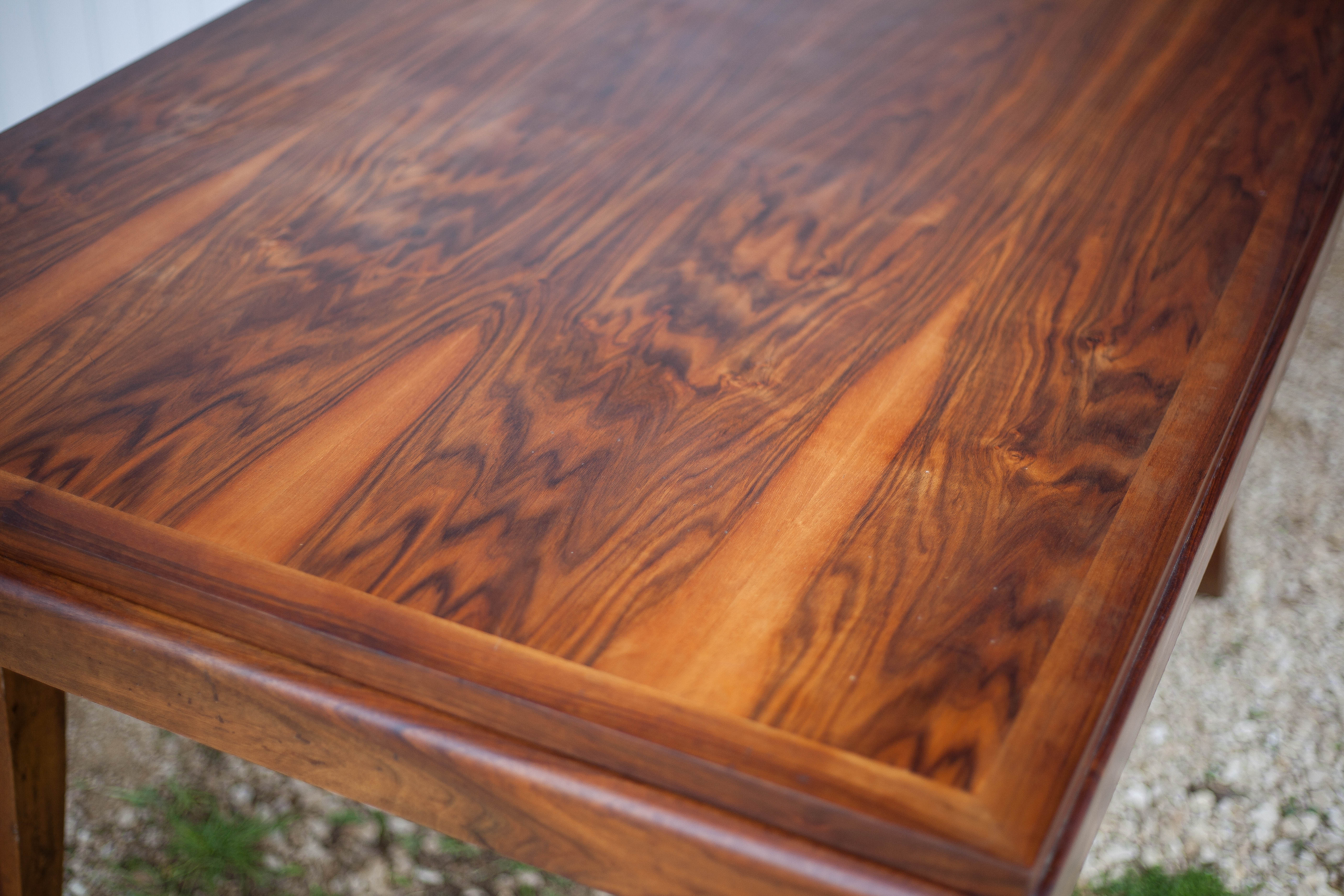 Art-Deco style wooden dining table
