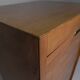 Vintage birch wood curtain wardrobe Ekawerk Horn Lippe, Germany 1950s