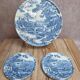 Gien x Enoch Wedgwood Countryside – trivet + 2 bottle coasters