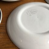 Suite of 9 Salins dessert plates