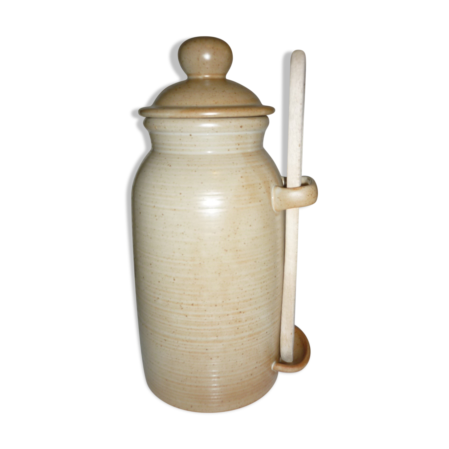 Pot à cornichons CNP grès village avec sa pince