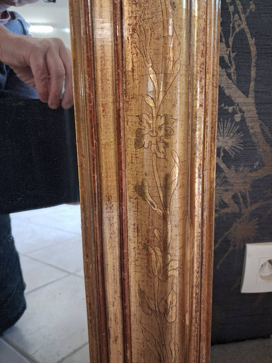 Louis Philippe period mirror 130 x 103