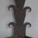 Pair of mid century patinated iron outdoor wall lights, 1960