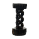 Twisted wooden candle holder