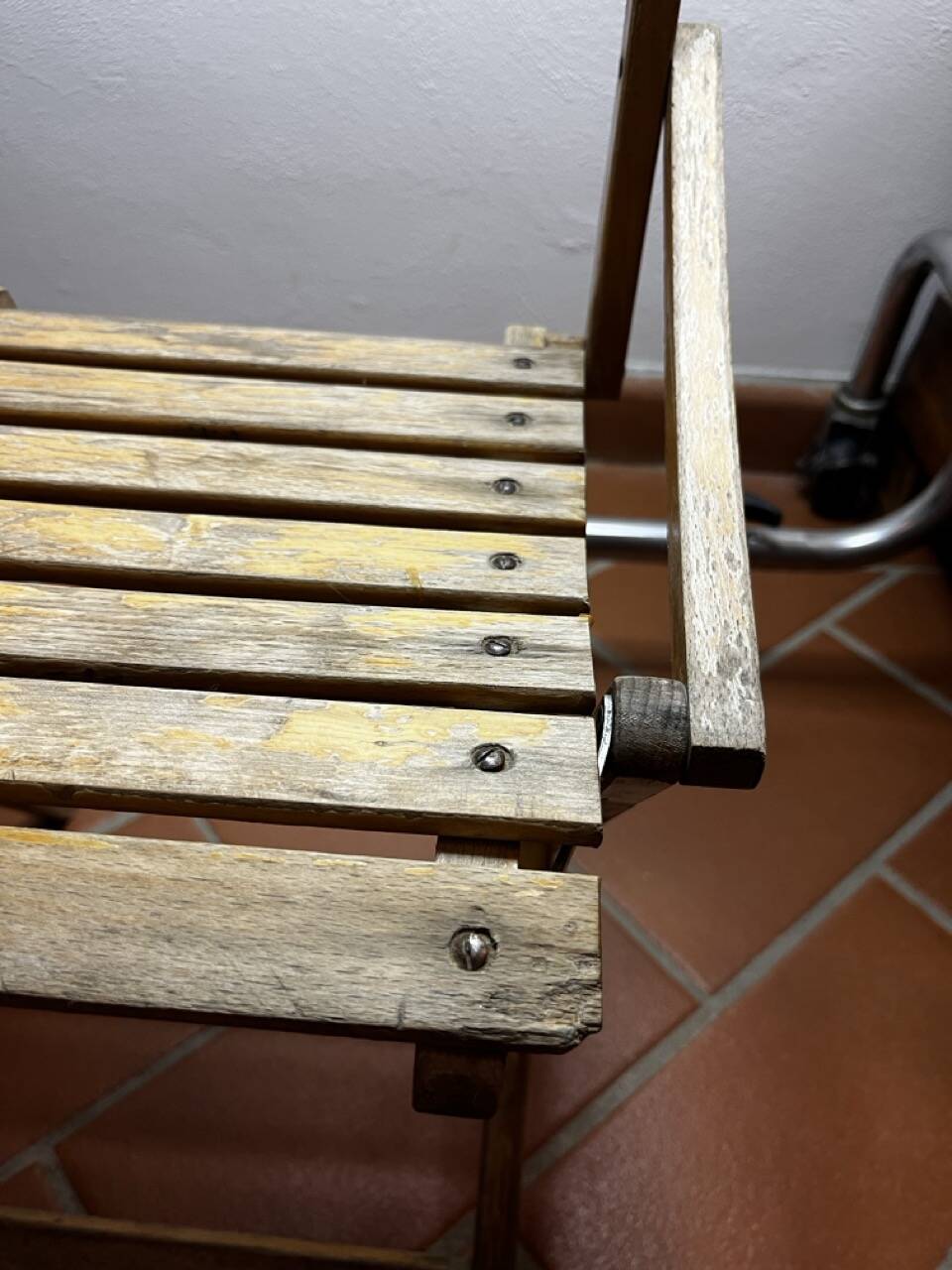 Chaise pliante vintage pour enfants, Italie, années 50