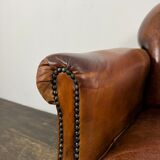 Club chair sheep leather