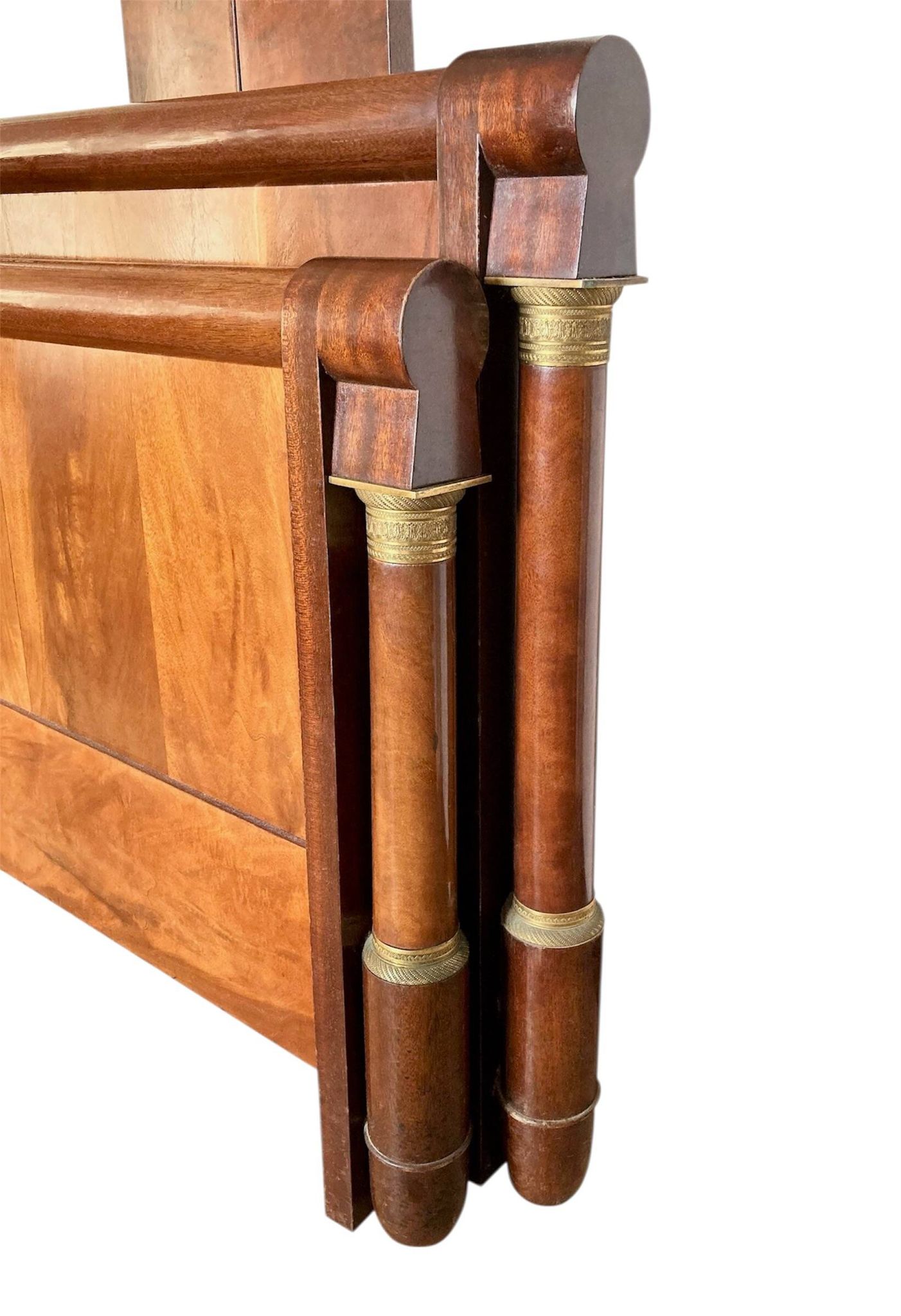 Empire-style mahogany bed