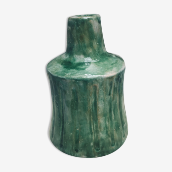 Green glazed earth lamp foot