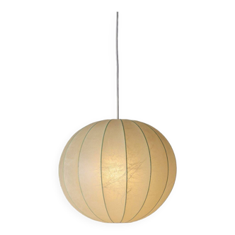 Vintage cocoon hanging lamp by Goldkant Leuchten, 1960s