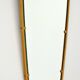 Superb free-form mirror in solid brass from the 50s/60s vintage.