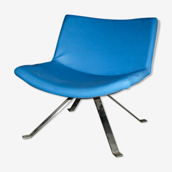 Fauteuil design Kesterport bleu roi