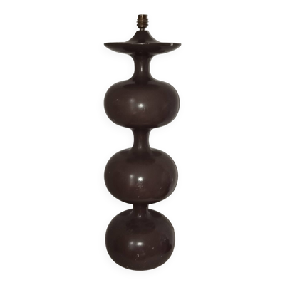 Lampadaire lampe de sol années 70 bois tourné