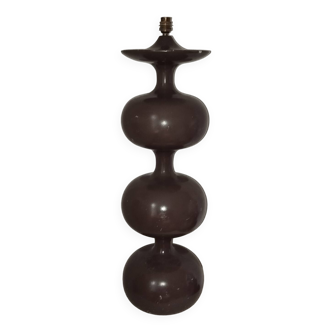 Floor lamp 70s turned wood