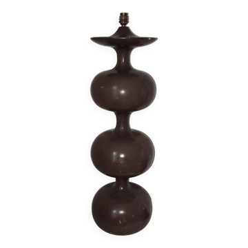 Lampadaire lampe de sol années 70 bois tourné