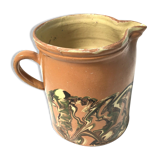 Pot right Jaspe earth varnished pitcher Savoyard popular art