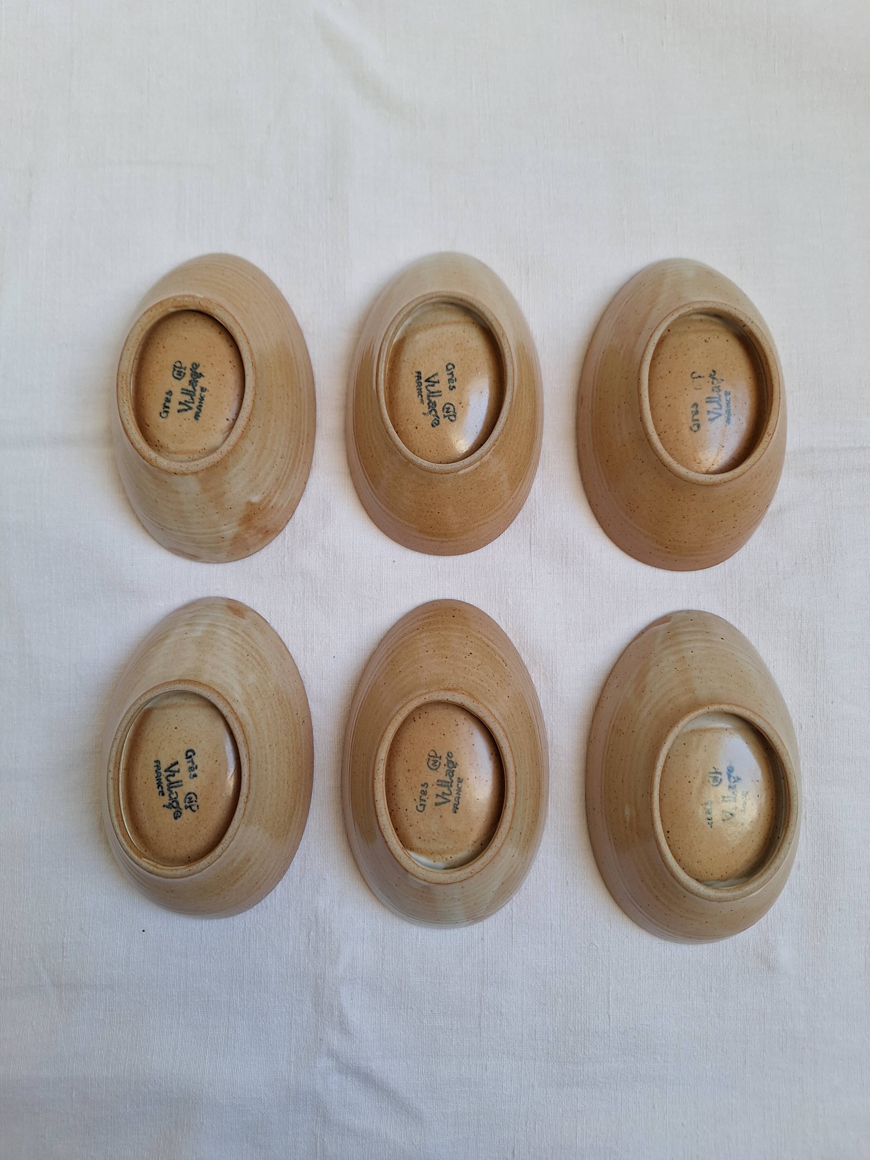 Vintage village stoneware ramekin