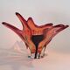 Large multi-layered Murano glass centrepiece bowl from the 1970s.