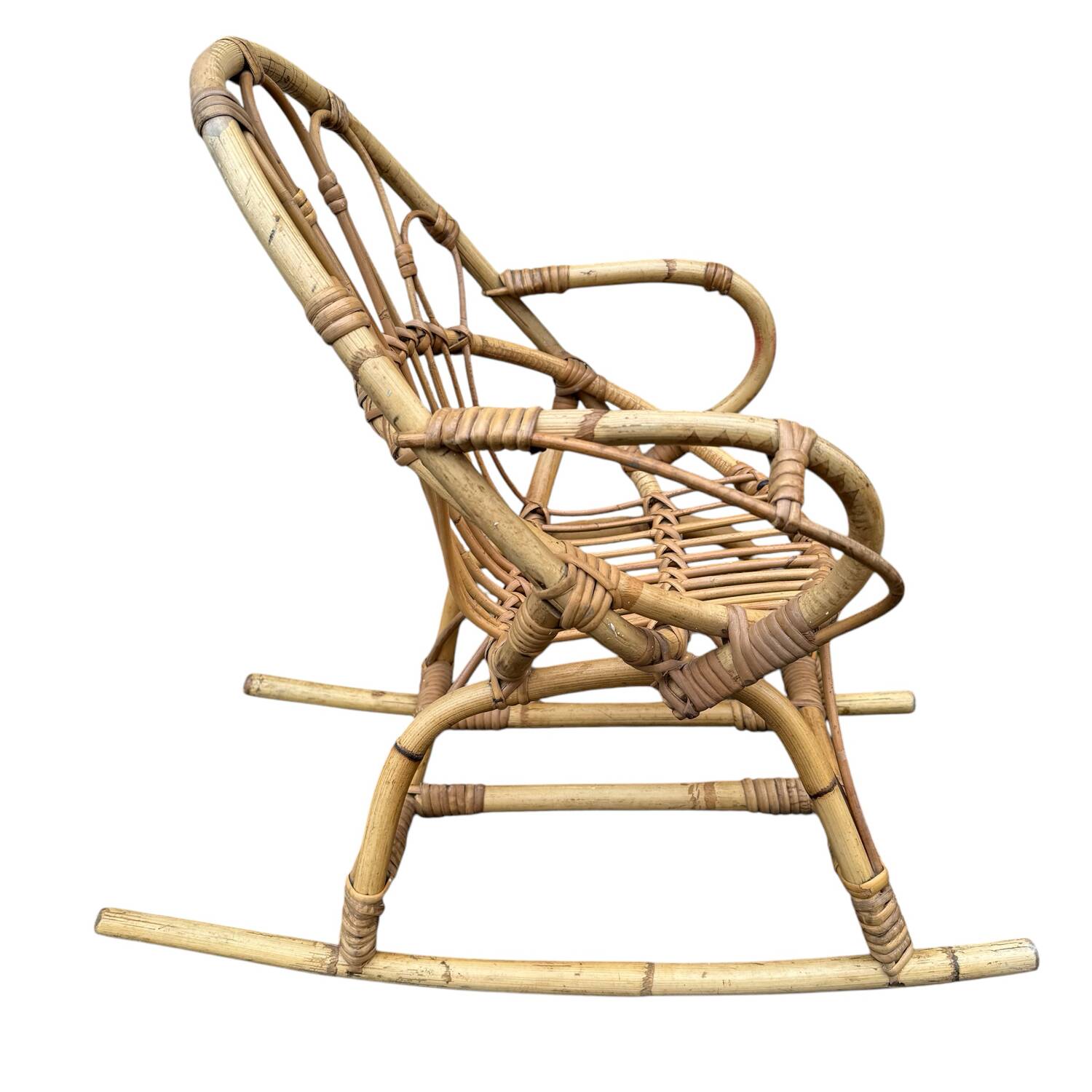 Provencal children's rocking chair from the 50s