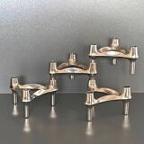 4 modular Nagel candlesticks. Vintage 70s