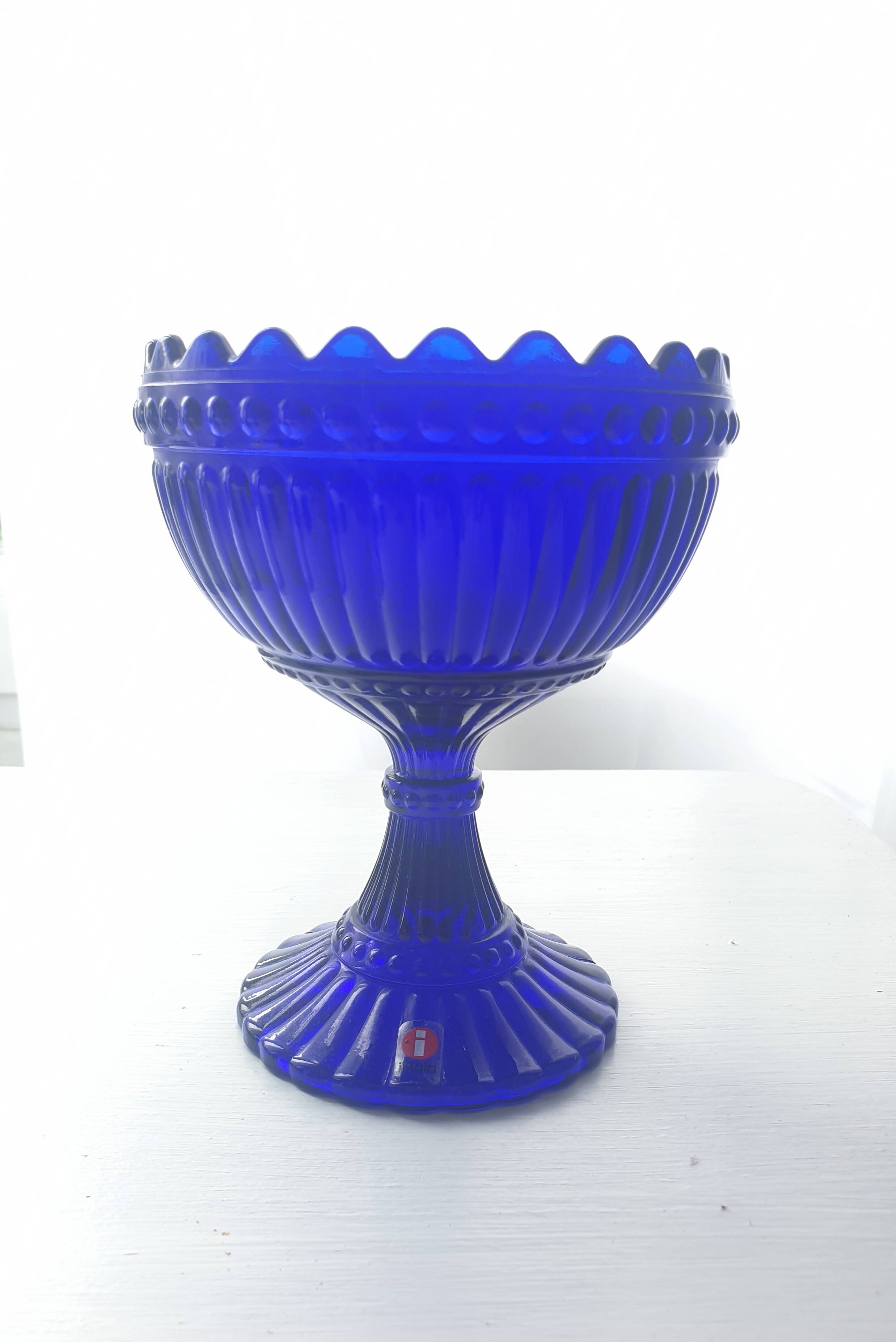 Mariskooli by Iittala, cobalt blue, vintage 80s