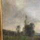 Oil on canvas, landscape by Karl Ben, 19th century.