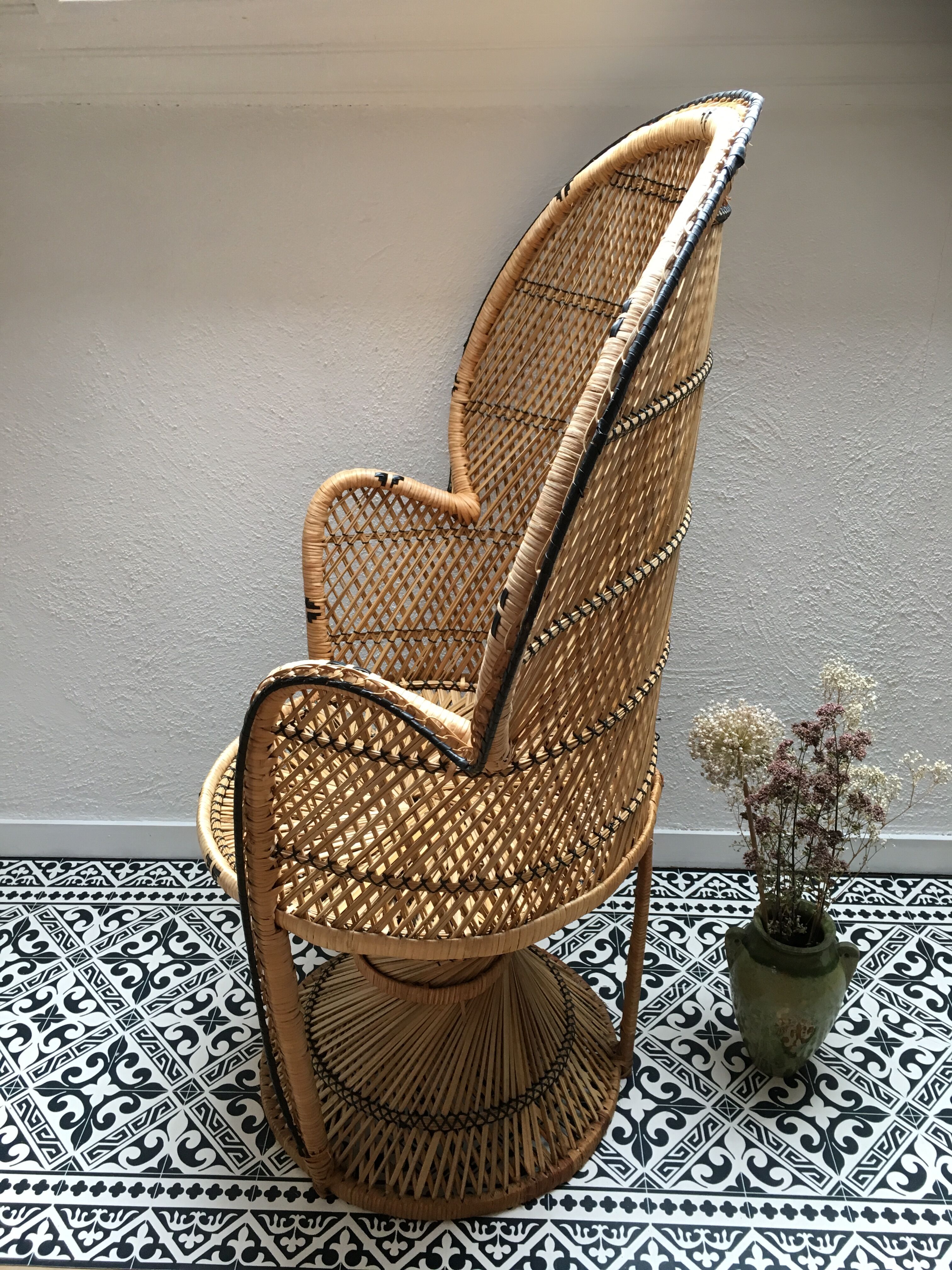 Armchair in rattan style emmanuelle