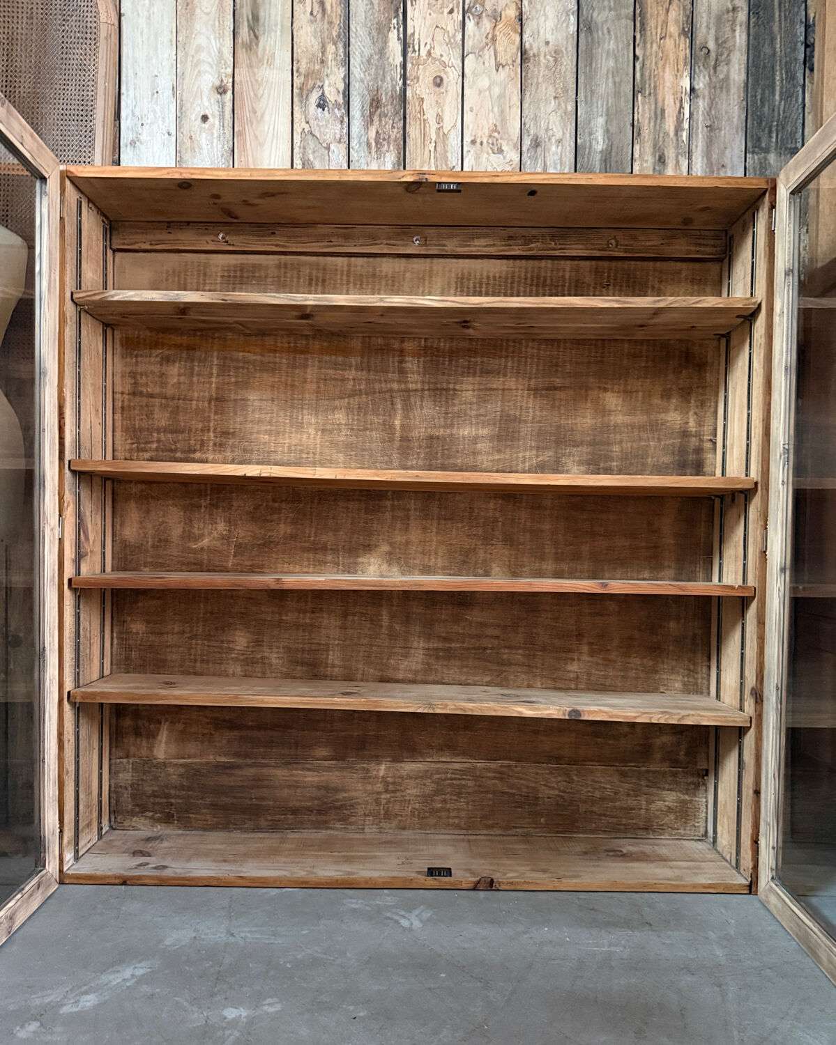 Large vintage display cabinet