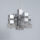 Italian cube pendant by Gaetano Sciolari, 1970s