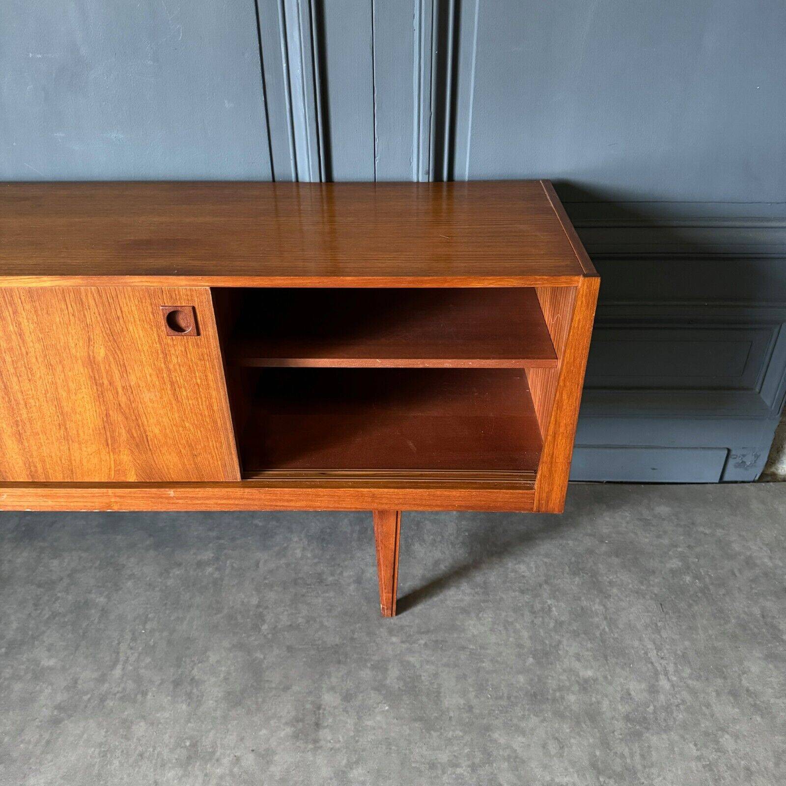 Scandinavian sideboard with 3 sliding drawers, 1960