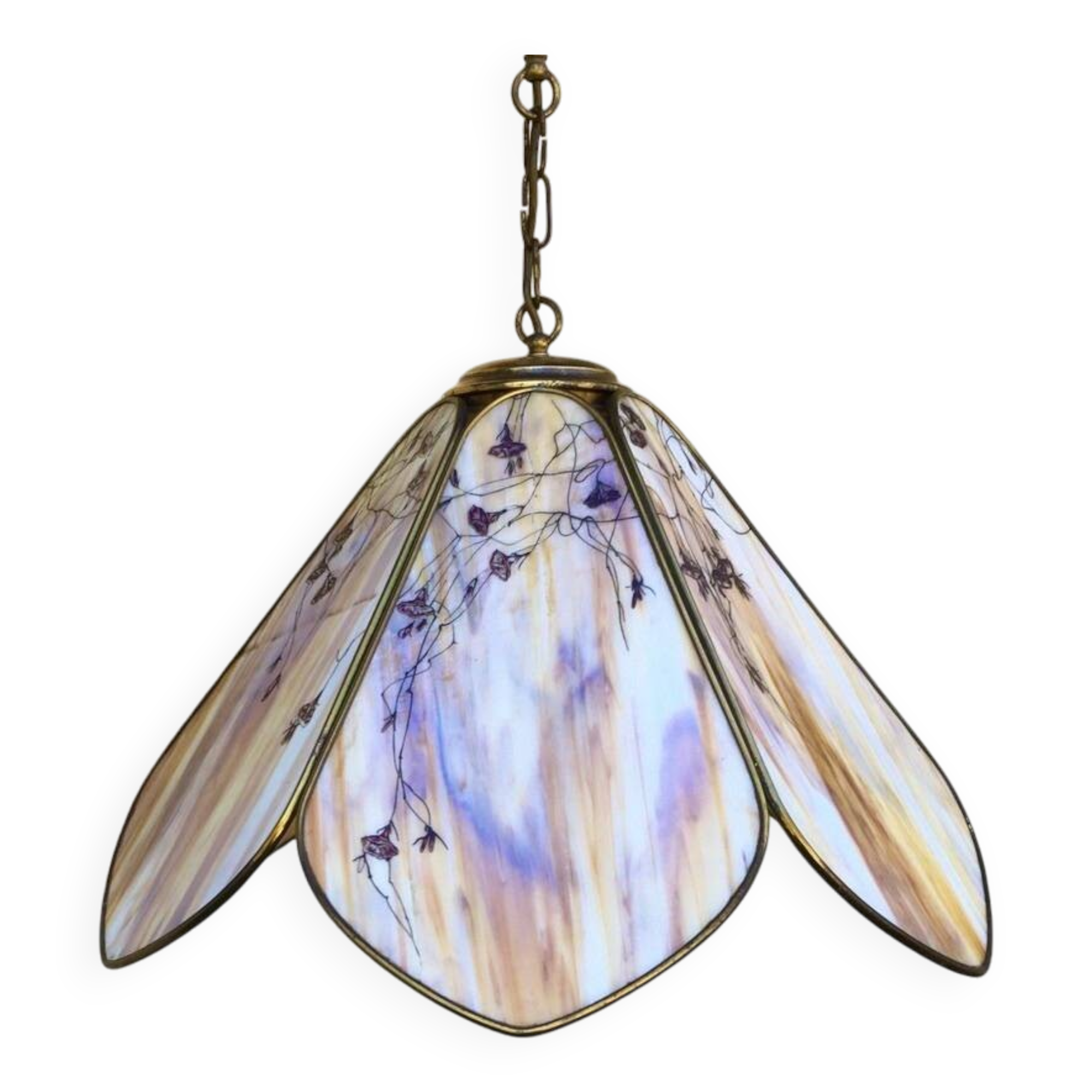 Very large Italian art deco pendant light
